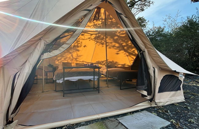 Cozy Hot Tent With Log Burner & Hot Tub Right Tent - Foto 9