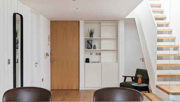 Interior entrance