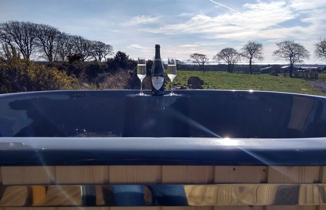 Cleeves Cabins, Ailsa Luxury Lodge With hot tub - Foto 21
