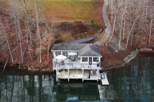 Photo 1 - Unique Smith Mountain Lake Home Over Water w/ Dock