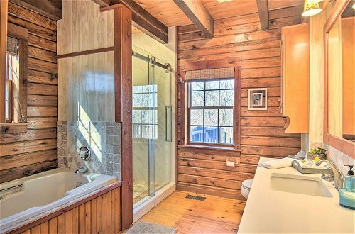 Photo 16 - Luxury Log Cabin w/ 5 Private Acres + Hot Tub