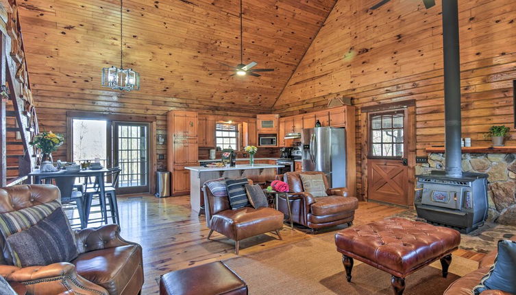 Photo 1 - Luxury Log Cabin w/ 5 Private Acres + Hot Tub