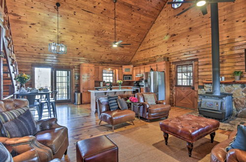 Photo 1 - Luxury Log Cabin w/ 5 Private Acres + Hot Tub