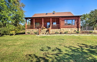 Photo 1 - Cozy Log Cabin Getaway w/ Fire Pit + 3 Acres