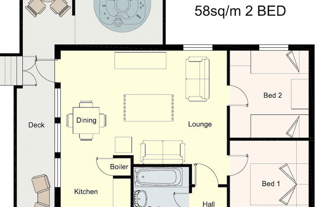 Birch 14 With Hot Tub, Newton Stewart - Foto 17