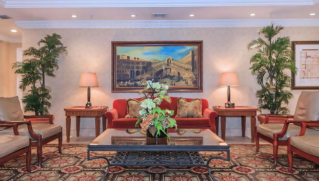 Sala de estar do lobby