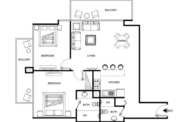 LUX Contemporary Suite Marina View 6 - Foto 20