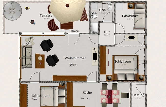 Ruhiger Bungalow am Hennesee mit Terrasse - Foto 13