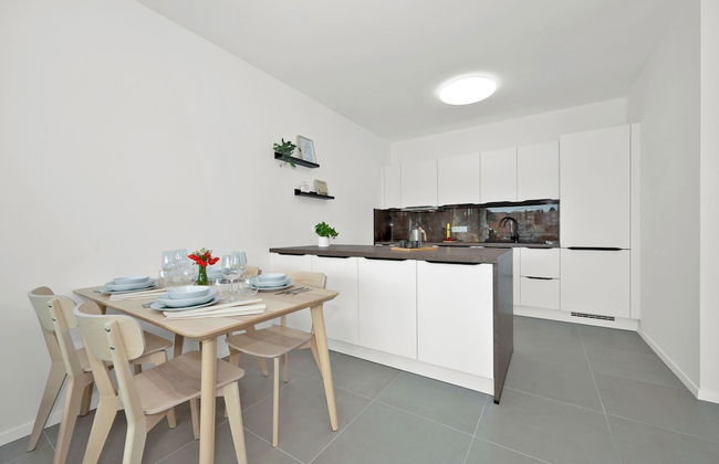 Fully equipped apartments with Terraces, Free garage parking, Netflix & AC - by Apartmány Šlapanice cz - Foto 16