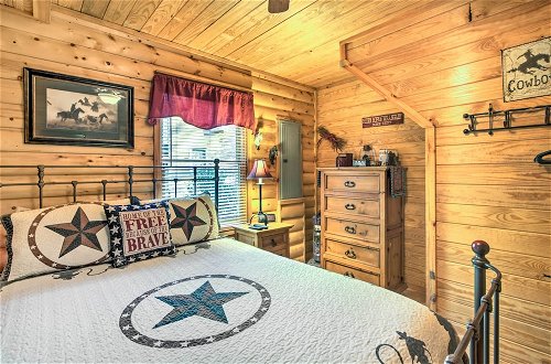 Photo 14 - Smoky Mountain Rustic Log Cabin w/ Furnished Patio