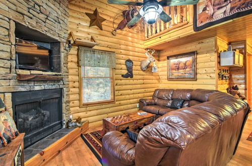 Photo 15 - Smoky Mountain Rustic Log Cabin w/ Furnished Patio