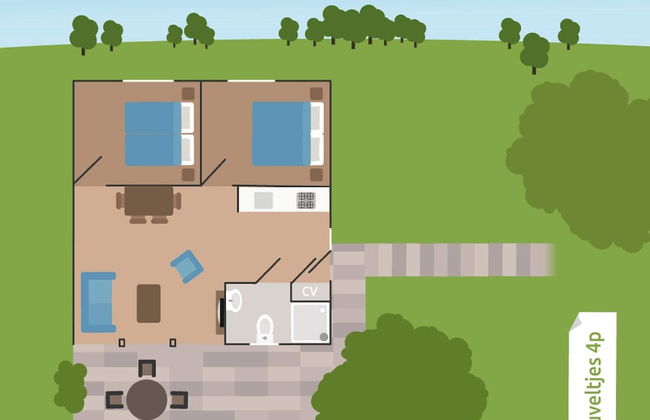 Bungalow in Netherlands With Garden Terrace - Foto 9
