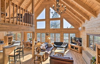 Photo 1 - Luxe Cabin in Woods w/ Wraparound Deck & Fire Pit