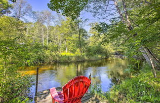 Photo 1 - Little Manistee Riverfront Cabin w/ Fire Pit