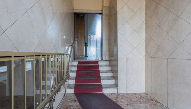Interior entrance