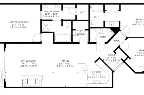 Foto 20 - Town Pointe 3 BedroomsTPC-102C by KBM