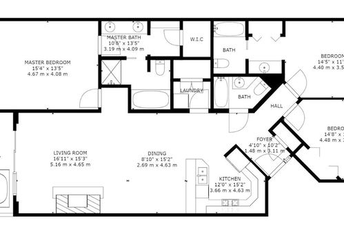 Photo 14 - Town Pointe 3 BedroomsTPC-102C by KBM