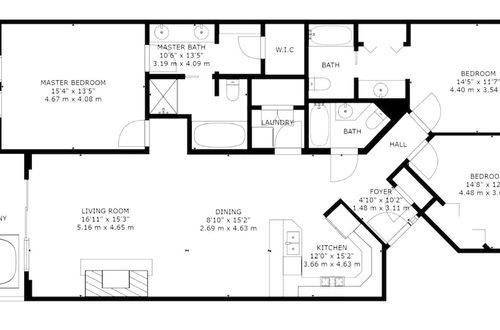 Foto 28 - Town Pointe 3 BedroomsTPC-102C by KBM