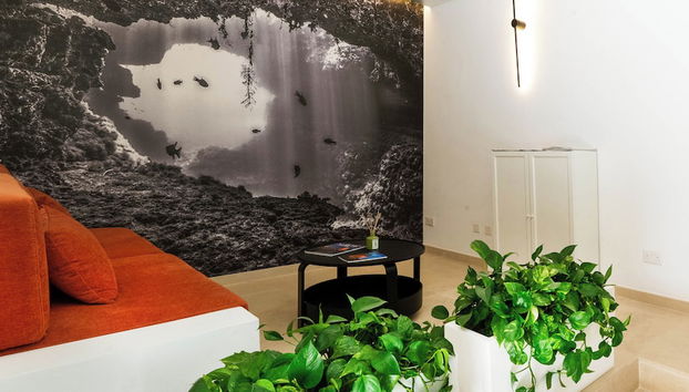 Interior entrance