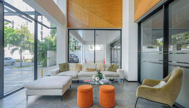 Sala de estar do lobby