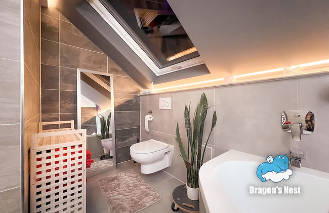 Dragons Nest: Cozy & Modern Attic Loft Nuremberg - Foto 47
