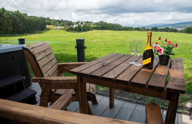 Super King Lodge-sleeps 2-hottub-sea View - Foto 16
