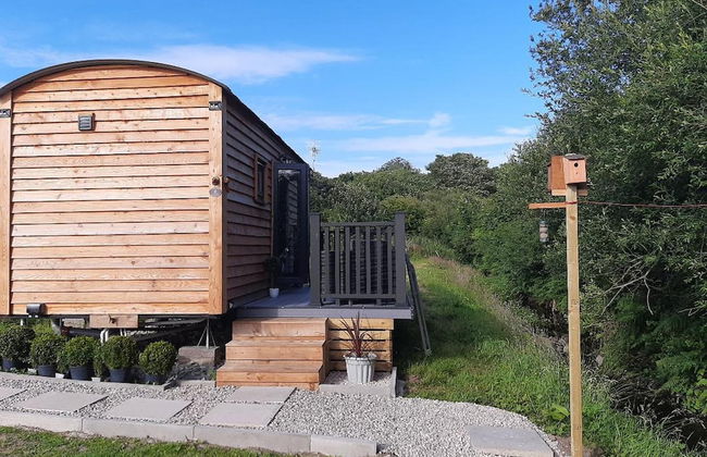 Shepherds Hut With hot tub on Anglesey North Wales - Foto 12