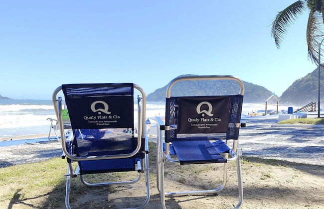 Pé na areia do Guarujá - Praia do Tombo (5-E) - Foto 52