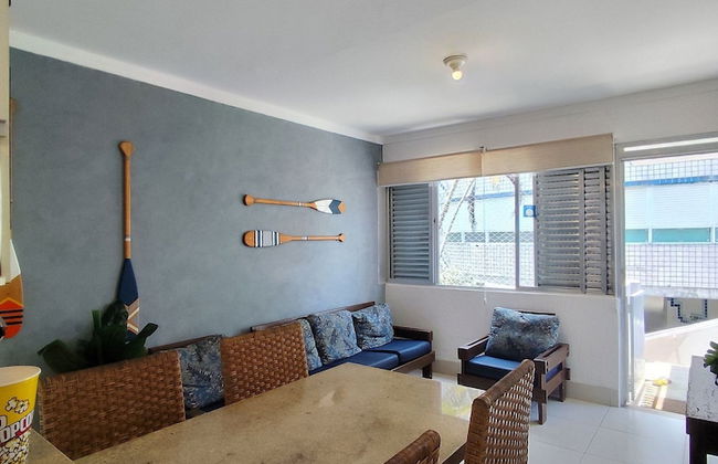 Pé na areia do Guarujá - Praia do Tombo (5-E) - Foto 1