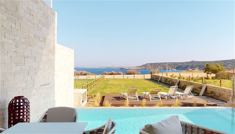 Photo 1 - Sanders Konnos Bay Athina - Breathtaking 6-bedroom Villa On the Beach Front
