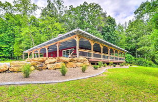 Photo 1 - Secluded Brownsville Cabin w/ Deck & Fire Pit