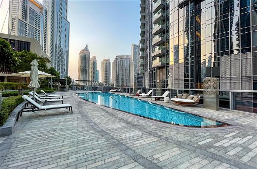 Photo 30 - Ultra Chic High-floor Apt w Direct Burj Khalifa Fountains Views