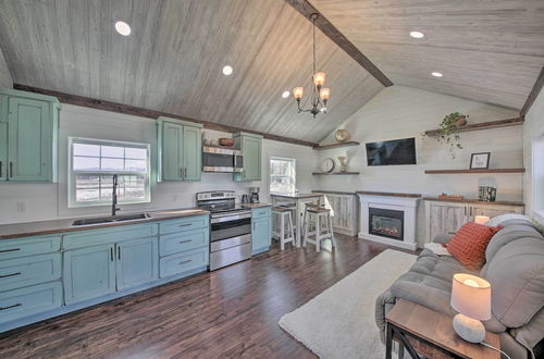 Photo 3 - Contemporary Cabin w/ Mountain Views & Deck