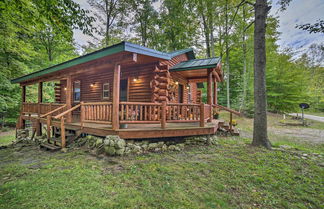 Photo 1 - Updated Manistique Log Cabin, Yard & Fire Pit