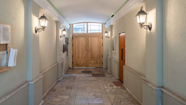 Interior entrance