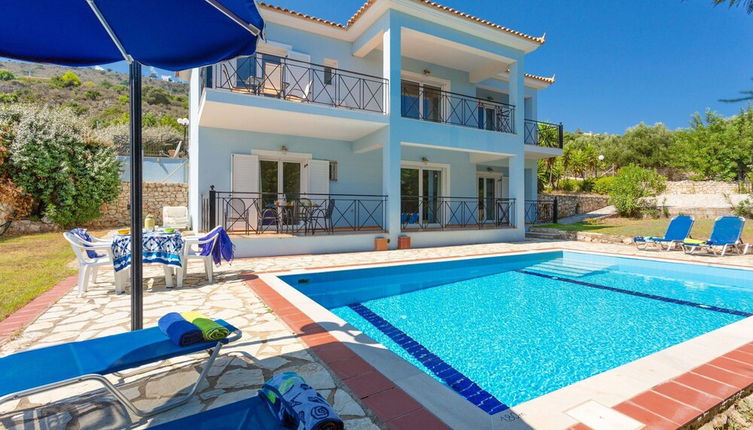 Photo 1 - Skala Villa Blue Large Private Pool Walk to Beach Sea Views A C Wifi - 2824