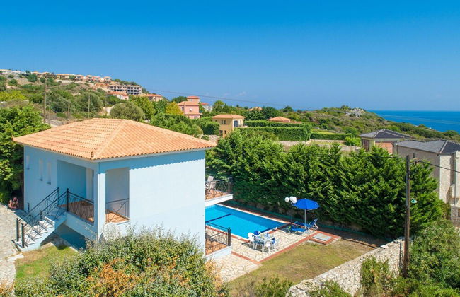 Skala Villa Blue Large Private Pool Walk to Beach Sea Views A C Wifi - 2824 - Foto 33
