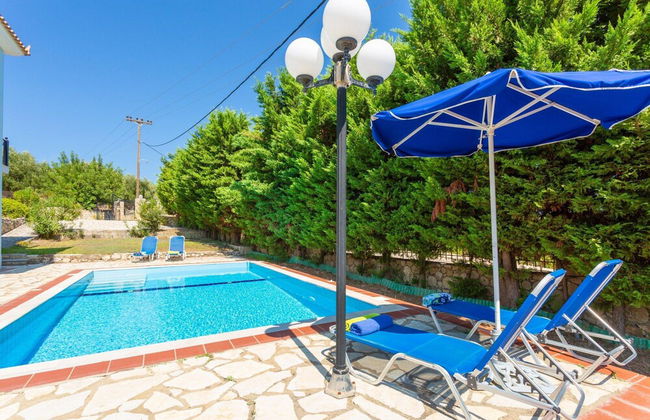 Skala Villa Blue Large Private Pool Walk to Beach Sea Views A C Wifi - 2824 - Foto 17