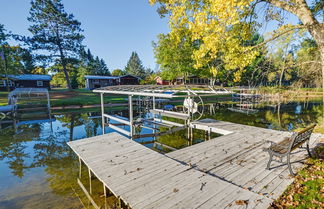 Photo 1 - Lakefront Nekoosa Home: Private Beach & Boat Dock