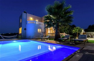 Photo 1 - Infinity Pool Villa With Sea Views Near Rethymno City & Beach and Shaded BBQ