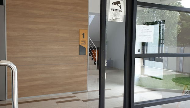 Interior entrance