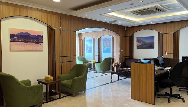 Coin salon dans le hall