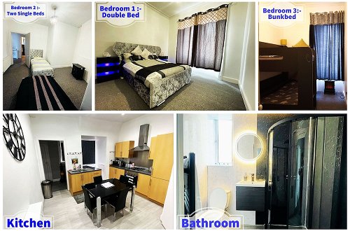 Foto 1 - Luxury 3 Bedroom Entire Flat at Affordable Price, Self-check In/out, Sleeps 8