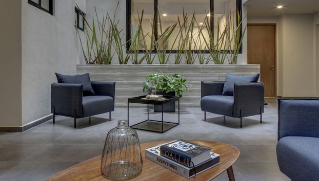 Lobby sitting area