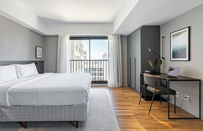 Studios Rio Branco by Viva - Prédio moderno, aptos com cama king-size no centro de Floripa - Foto 15