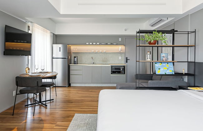 Studios Rio Branco by Viva - Prédio moderno, aptos com cama king-size no centro de Floripa - Foto 9