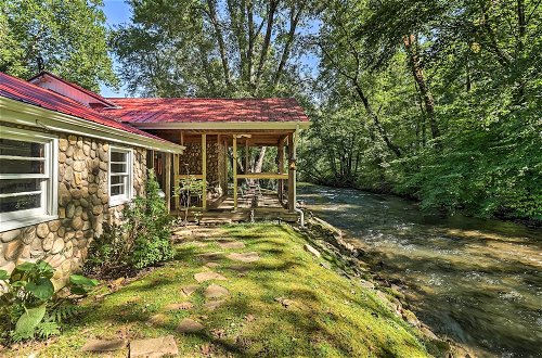 Photo 18 - Waynesville Creekside Cottage: Outdoor Relaxation