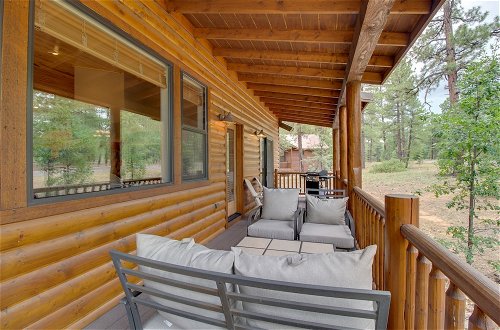 Photo 12 - Wooded Show Low Cabin w/ Furnished Deck & Fire Pit