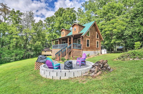 Photo 1 - Maggie Valley Family Cabin w/ Porch & Fire Pit