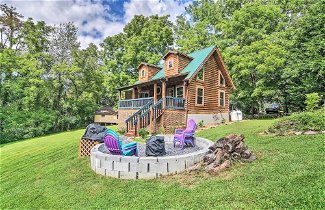 Photo 1 - Maggie Valley Family Cabin w/ Porch & Fire Pit